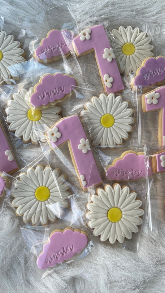 Custom homemade fondant shortbread cookies